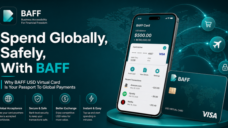 BAFF USD Virtual Card: Safe Global Payments from Nigeria
